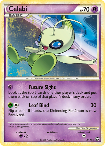 Celebi (3/102) [HeartGold & SoulSilver: Triumphant] Pokémon