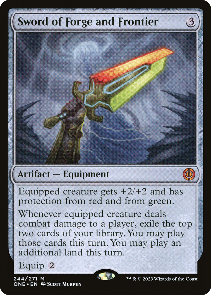 Sword of Forge and Frontier [Phyrexia: All Will Be One] Magic: The Gathering