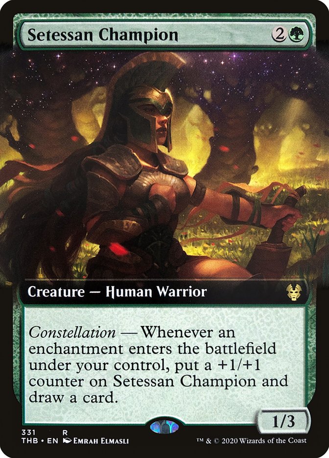 Setessan Champion (Extended Art) [Theros Beyond Death] Magic: The Gathering