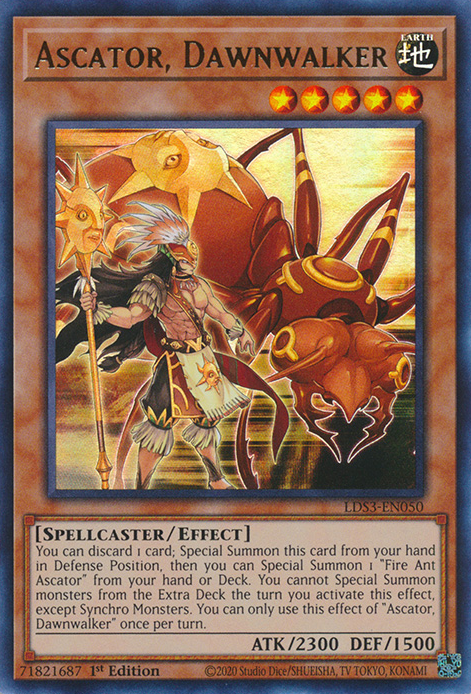 Ascator, Dawnwalker [LDS3-EN050] Ultra Rare Yu-Gi-Oh!