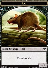Rat // Cat Double-Sided Token [Commander 2017 Tokens] Magic: The Gathering