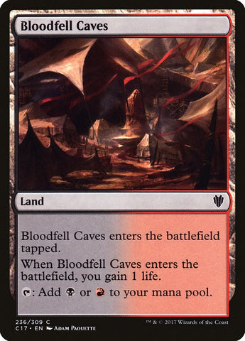 Bloodfell Caves [Commander 2017] Magic: The Gathering