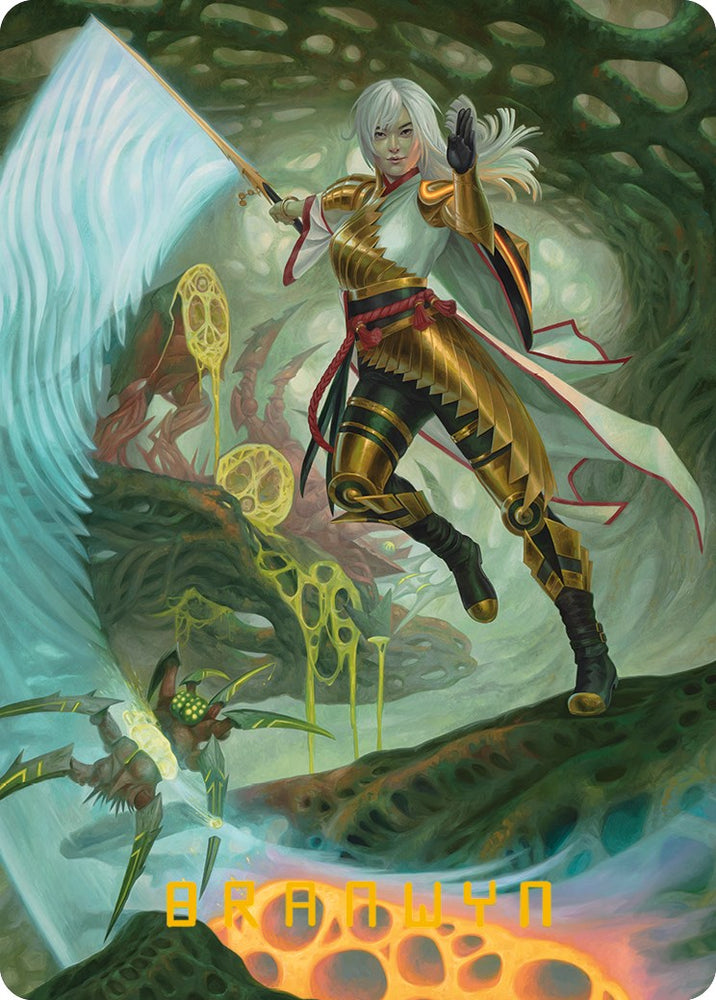 The Eternal Wanderer Art Card (Gold-Stamped Signature) [Phyrexia: All Will Be One Art Series] Magic: The Gathering