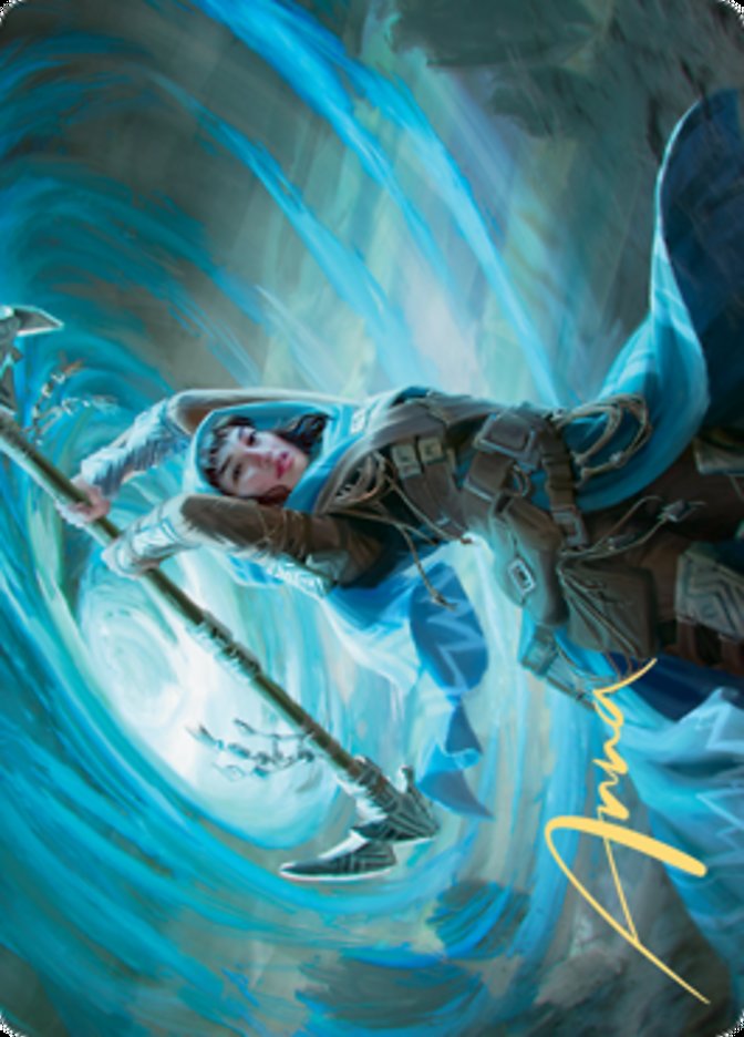 Sea Gate Stormcaller Art Card (Gold-Stamped Signature) [Zendikar Rising Art Series] Magic: The Gathering