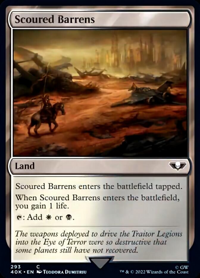Scoured Barrens [Warhammer 40,000] Magic: The Gathering