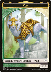 Voja // Saproling Double-Sided Token [Guilds of Ravnica Guild Kit Tokens] Magic: The Gathering