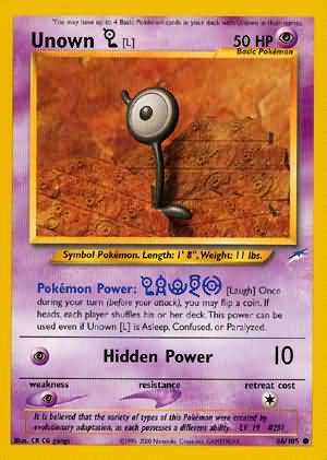 Unown [L] (86/105) [Neo Destiny Unlimited] Pokémon