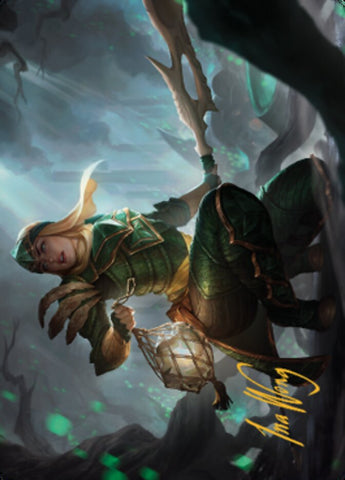 Argothian Opportunist Art Card (Gold-Stamped Signature) [The Brothers' War Art Series] Magic: The Gathering