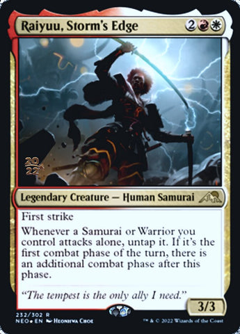 Raiyuu, Storm's Edge [Kamigawa: Neon Dynasty Prerelease Promos] Magic: The Gathering