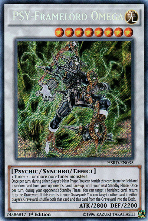 PSY-Framelord Omega [HSRD-EN035] Secret Rare Yu-Gi-Oh!