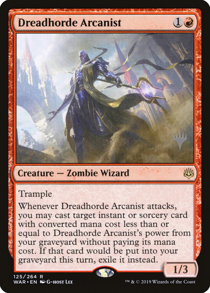 Dreadhorde Arcanist (Promo Pack) [War of the Spark Promos] Magic: The Gathering