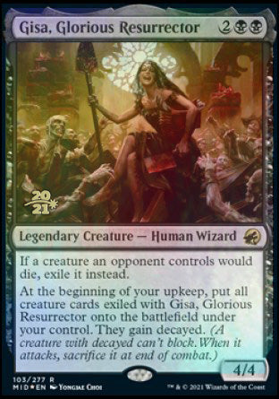 Gisa, Glorious Resurrector [Innistrad: Midnight Hunt Prerelease Promos] Magic: The Gathering