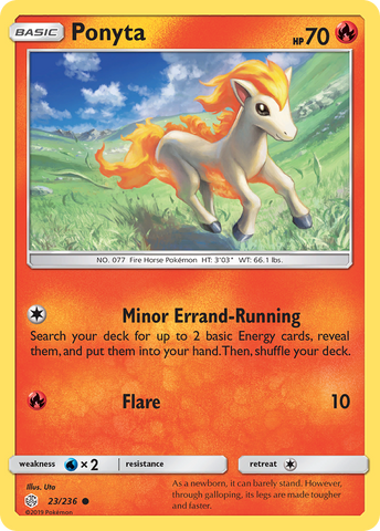 Ponyta (23/236) [Sun & Moon: Cosmic Eclipse] Pokémon