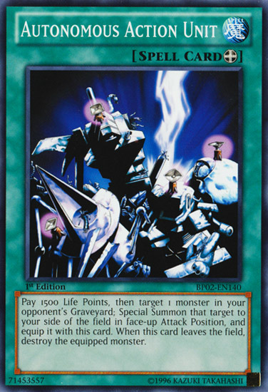 Autonomous Action Unit [BP02-EN140] Common Yu-Gi-Oh!