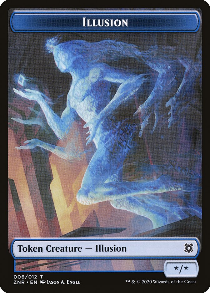 Illusion Token [Zendikar Rising Tokens] Magic: The Gathering