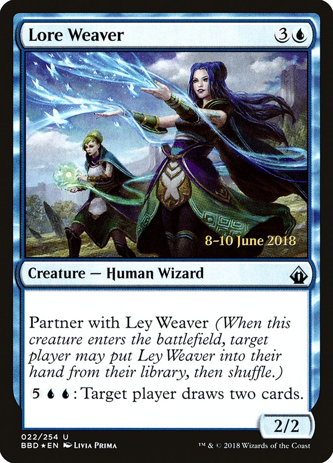 Lore Weaver [Battlebond Prerelease Promos] Magic: The Gathering