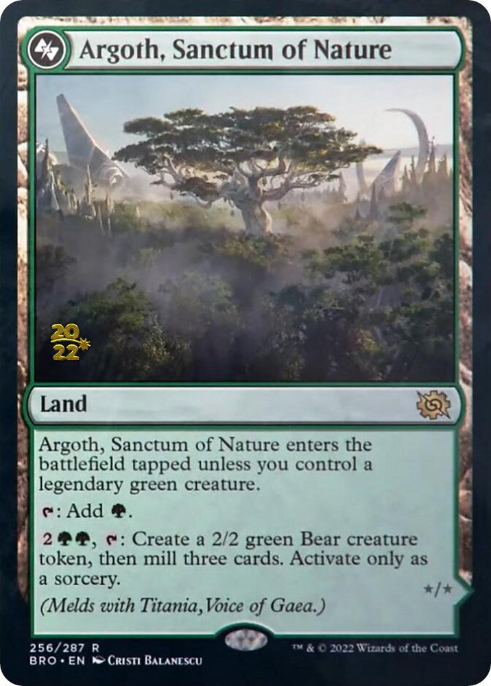Argoth, Sanctum of Nature [The Brothers' War Prerelease Promos] Magic: The Gathering