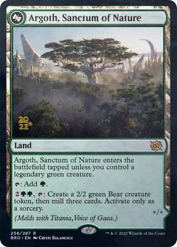 Argoth, Sanctum of Nature [The Brothers' War Prerelease Promos] Magic: The Gathering