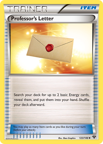 Professor's Letter (123/146) [XY: Base Set] Pokémon