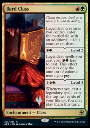 Bard Class (Promo Pack) [Dungeons & Dragons: Adventures in the Forgotten Realms Promos] Magic: The Gathering