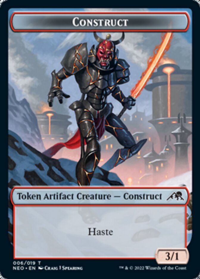 Construct Token (006) [Kamigawa: Neon Dynasty Tokens] Magic: The Gathering