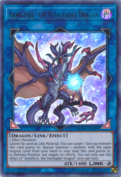 Armillyre, the Starleader Dragon [DUOV-EN029] Ultra Rare Yu-Gi-Oh!