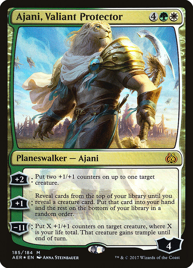 Ajani, Valiant Protector [Aether Revolt] Magic: The Gathering