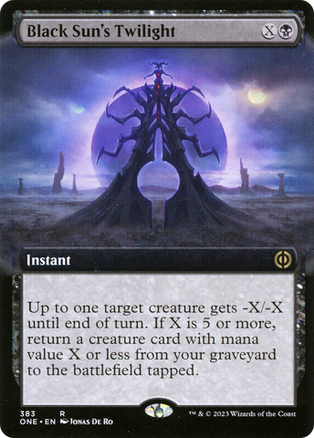 Black Sun's Twilight (Extended Art) [Phyrexia: All Will Be One] Magic: The Gathering