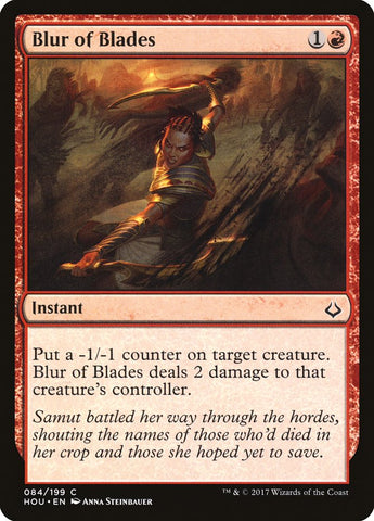 Blur of Blades [Hour of Devastation] Magic: The Gathering