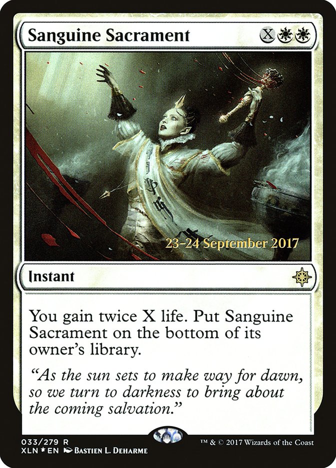 Sanguine Sacrament [Ixalan Prerelease Promos] Magic: The Gathering
