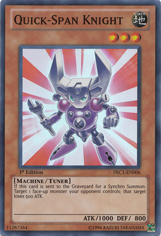 Quick-Span Knight [PRC1-EN006] Super Rare Yu-Gi-Oh!