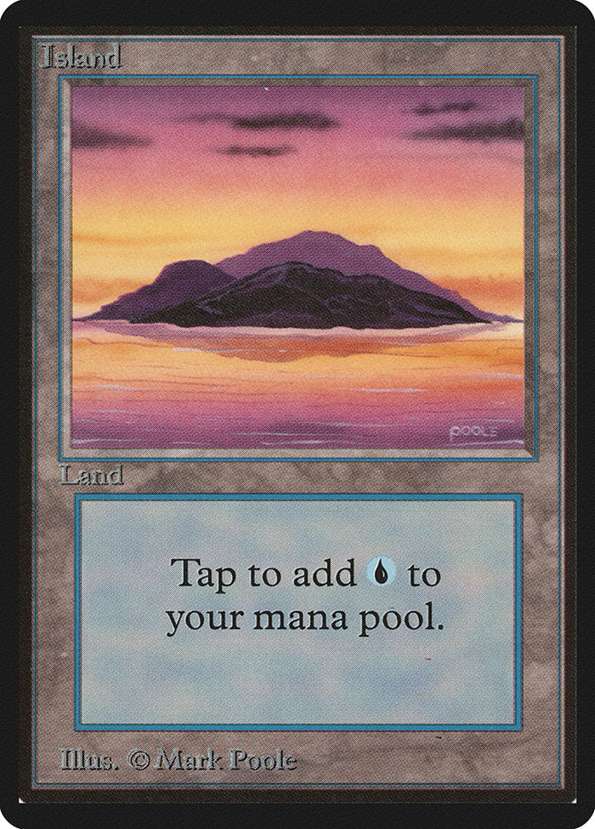 Island (291) [Beta Edition] Magic: The Gathering