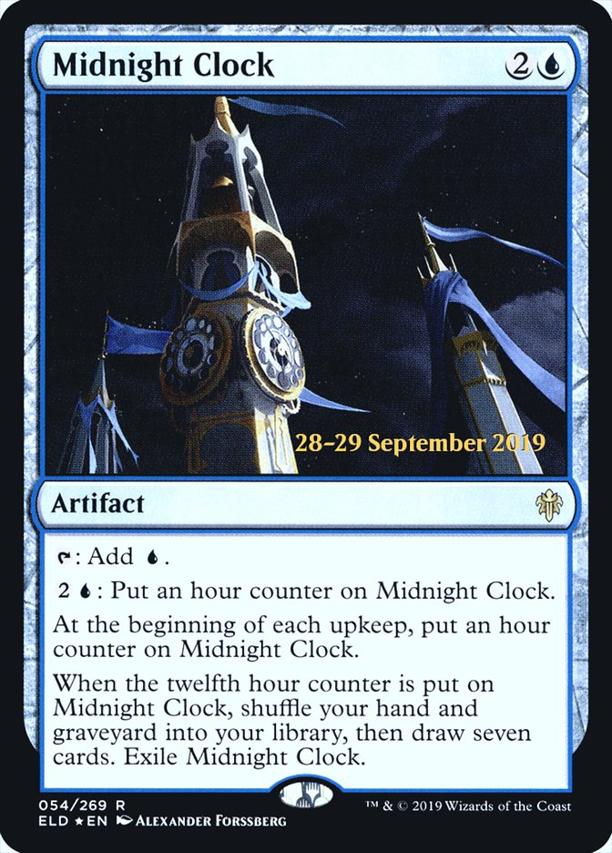 Midnight Clock [Throne of Eldraine Prerelease Promos] Magic: The Gathering