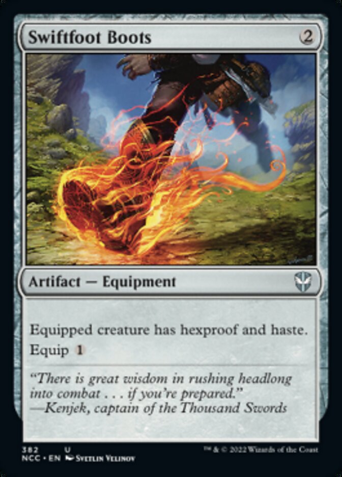 Swiftfoot Boots [Streets of New Capenna Commander] Magic: The Gathering