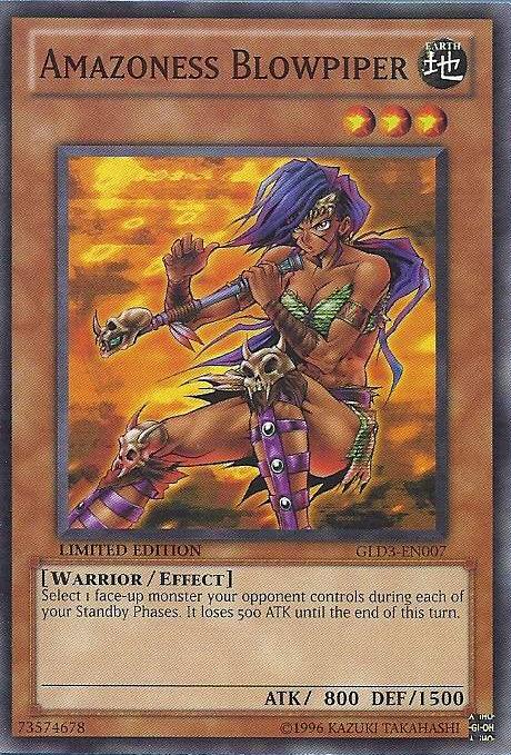 Amazoness Blowpiper [GLD3-EN007] Common Yu-Gi-Oh!