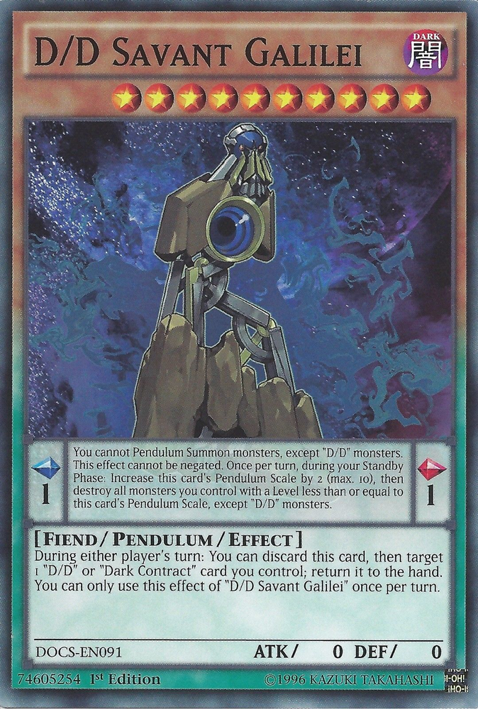 D/D Savant Galilei [DOCS-EN091] Common Yu-Gi-Oh!