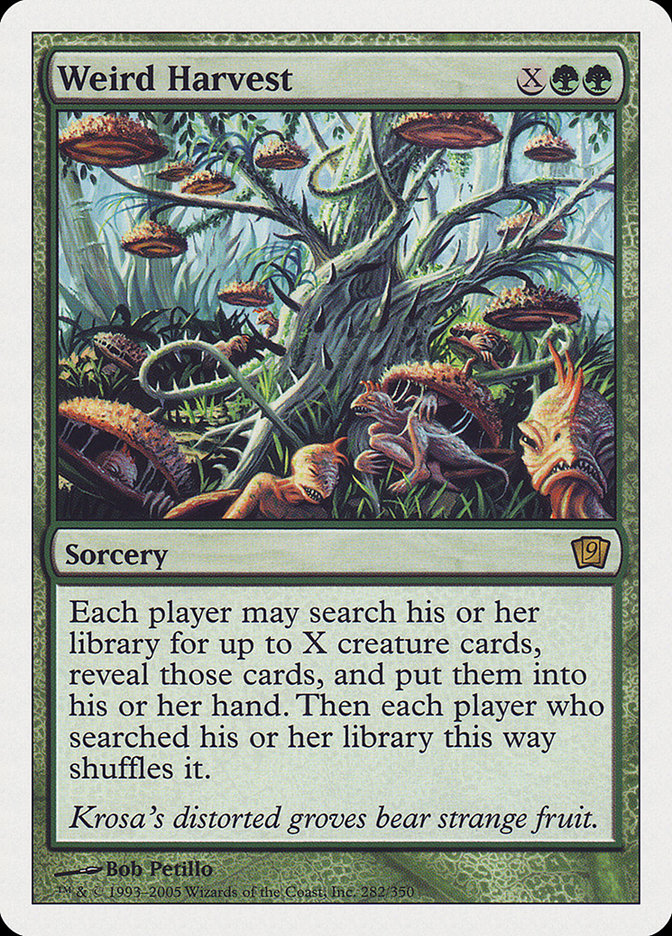 Weird Harvest [Ninth Edition] Magic: The Gathering