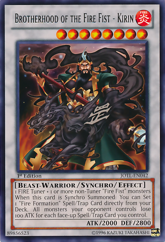 Brotherhood of the Fire Fist - Kirin [JOTL-EN042] Rare Yu-Gi-Oh!