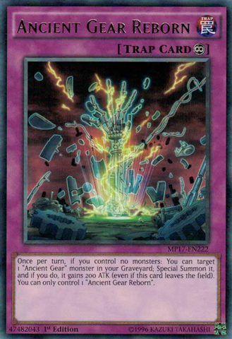 Ancient Gear Reborn [MP17-EN222] Rare Yu-Gi-Oh!