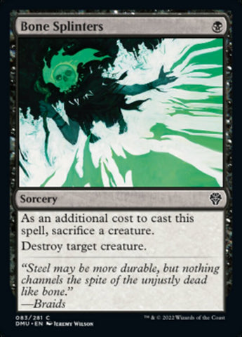 Bone Splinters [Dominaria United] Magic: The Gathering