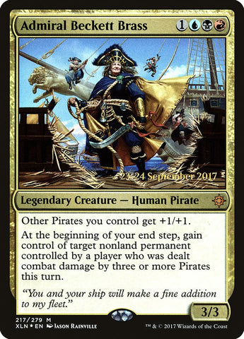 Admiral Beckett Brass [Ixalan Prerelease Promos] Magic: The Gathering