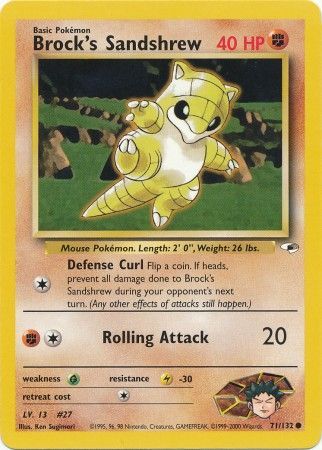 Brock's Sandshrew (71/132) [Gym Heroes Unlimited] Pokémon