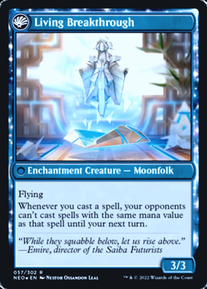 Inventive Iteration // Living Breakthrough [Kamigawa: Neon Dynasty Prerelease Promos] Magic: The Gathering
