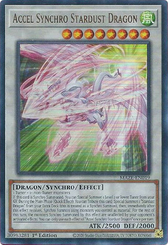 Accel Synchro Stardust Dragon [MAZE-EN019] Ultra Rare Yu-Gi-Oh!