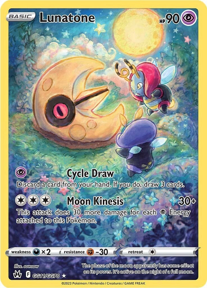 Lunatone (GG11/GG70) [Sword & Shield: Crown Zenith] Pokémon