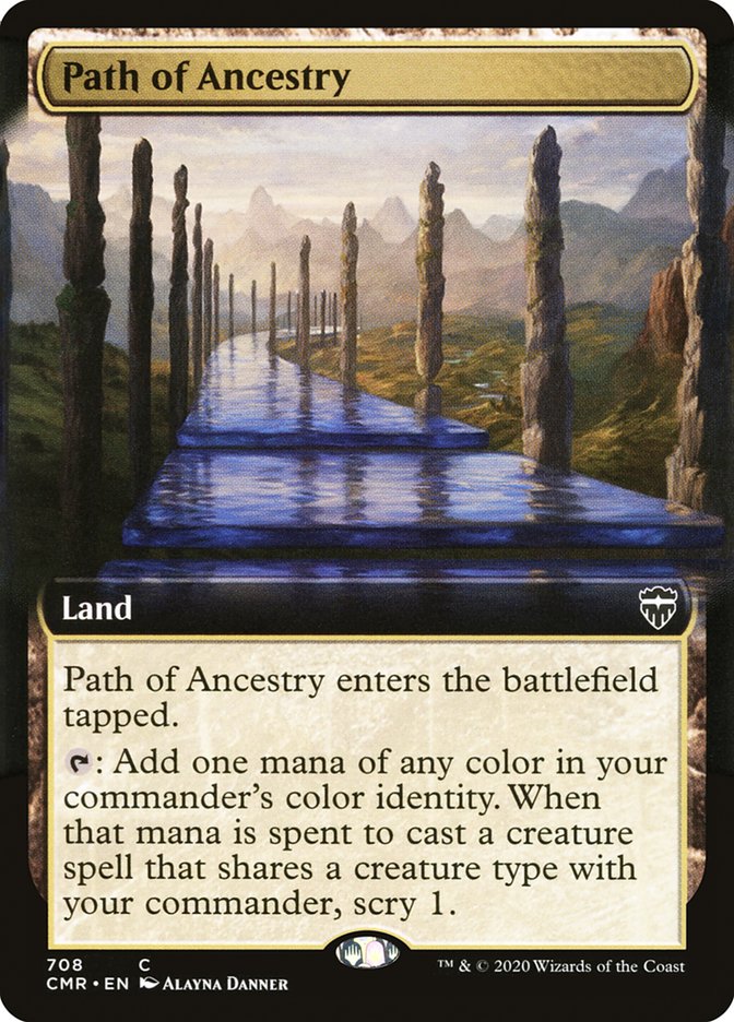 Path of Ancestry (Extended Art) [Commander Legends] Magic: The Gathering