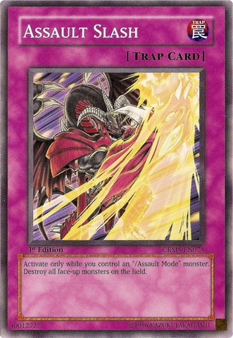 Assault Slash [CRMS-EN074] Common Yu-Gi-Oh!