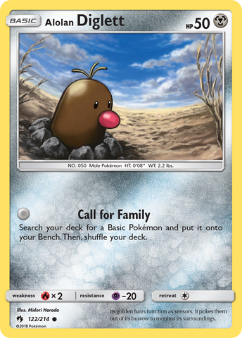 Alolan Diglett (122/214) [Sun & Moon: Lost Thunder] Pokémon