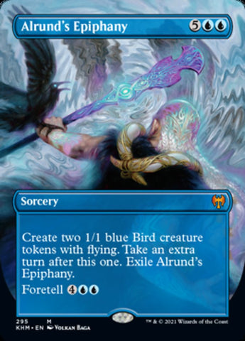 Alrund's Epiphany (Borderless Alternate Art) [Kaldheim] Magic: The Gathering