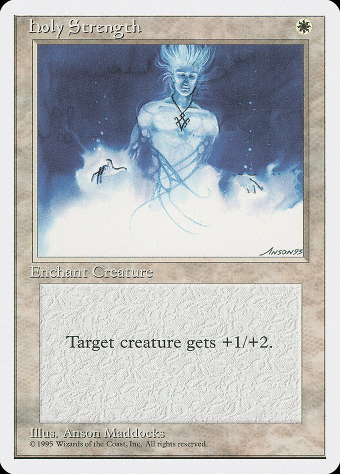 Holy Strength [Fourth Edition] Magic: The Gathering